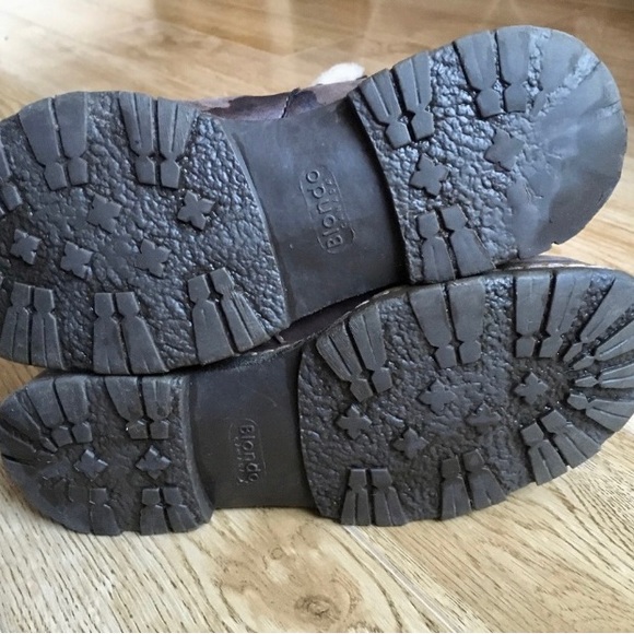 BLONDO Canada Women's Shearling Lined Brown Suede Zip-Up Winter Boots In size 7 - Picture 9 of 10